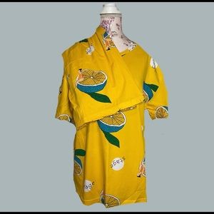 SLEEPWEAR SET — SHIRT AND SHORTS